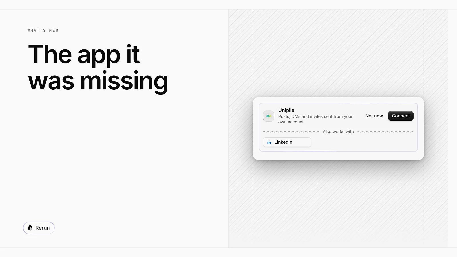An app suggested by an agent in the chat, with a Connect button
