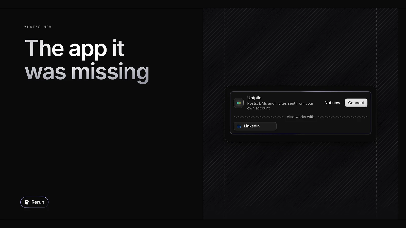 An app suggested by an agent in the chat, with a Connect button